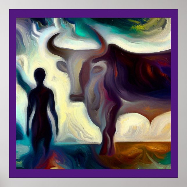 Poster Spirit Animal Ox 3 (Devant)