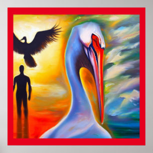 Poster Spirit Animal Pelican 2