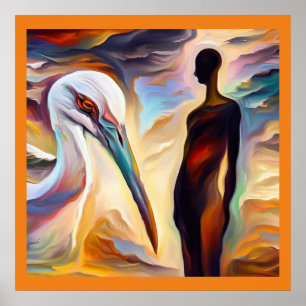 Poster Spirit Animal Stork 2