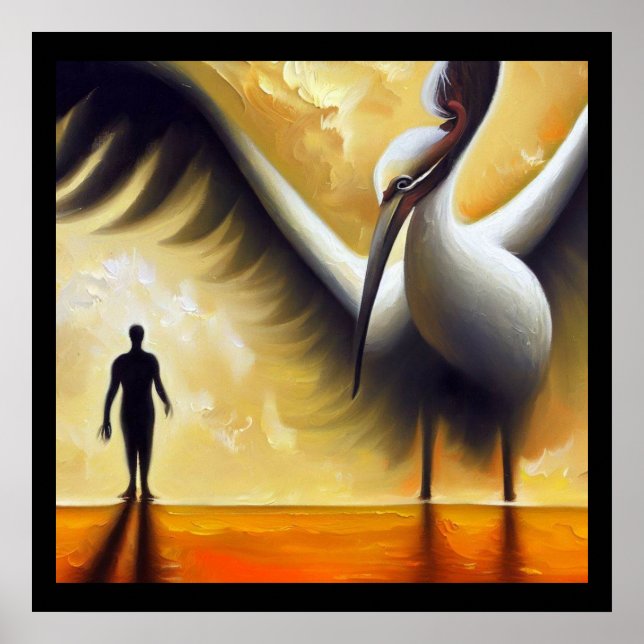 Poster Spirit Animal Stork 3 (Devant)