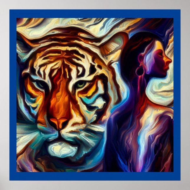 Poster Spirit Animal Tiger 3 (Devant)