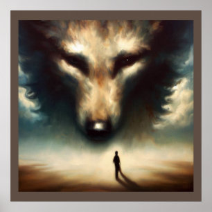 Poster Spirit Animal Wolf 1