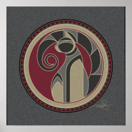 Poster Spirit Of Cat gris arrière - plan