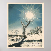 Spirit of the mountain - Art Print ポスター