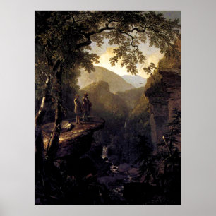 Poster Spiritueux analogues sur la falaise en bois -