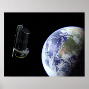 Poster Spitzer quitte la Terre peu après son lancement