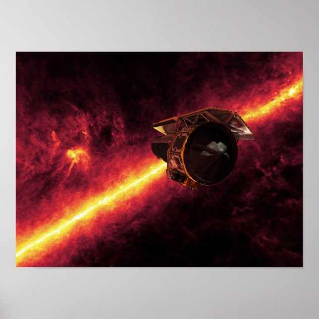 Poster Spitzer vu contre le ciel infrarouge 2 (Devant)