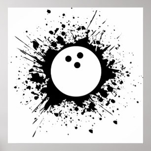 Poster splatz de bowling