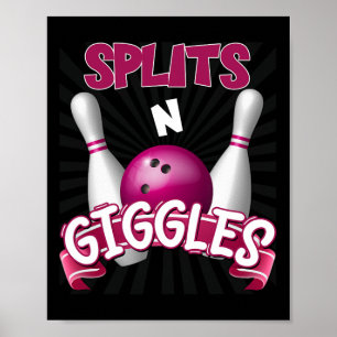 Poster Splings n Giggles Funny Bowling Team Bowler Sports