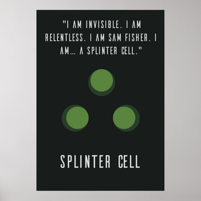 Poster Splinter Cell Sam Fisher (Devant)