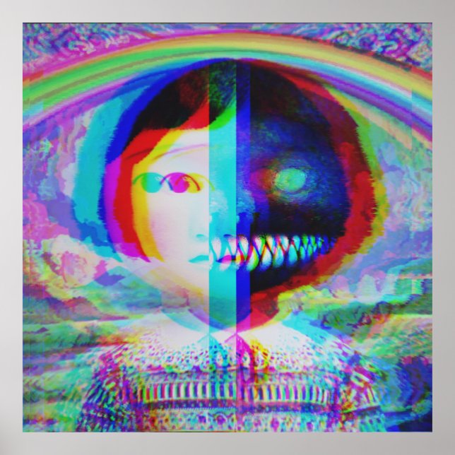 Poster Split Face Nightmare (Devant)