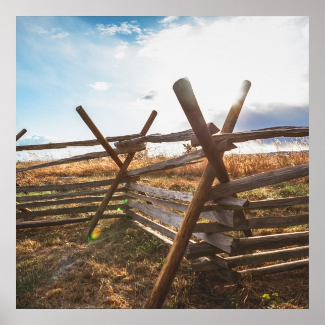 Poster Split Rail Fence at Gettysburg (Devant)