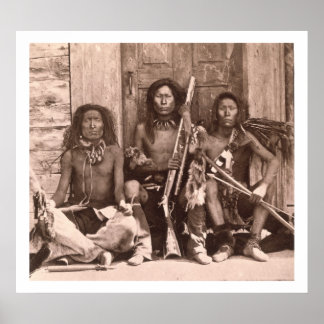 Poster Spokane Indians, 1861 (b/w photo)