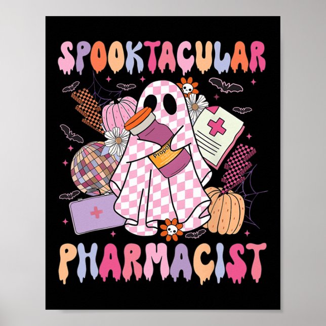 Poster Spooktacular Pharmist Semaine de pharmacie Éffraya (Devant)