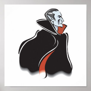 Poster spooky dracula vampire