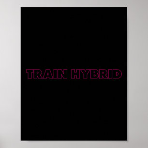 Poster Sport hybride de course à pied Fitness Bo de levag