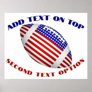 Poster Sports de football patriotique