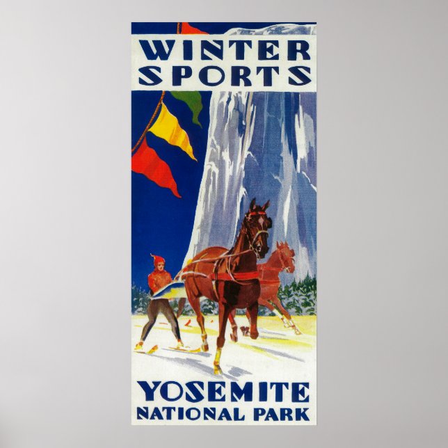 Poster Sports d'hiver à Yosemite PosterYosemite, CA (Devant)