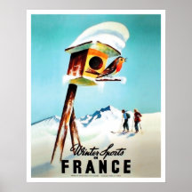 Sports d'hiver en France, petit oiseau chez lui
