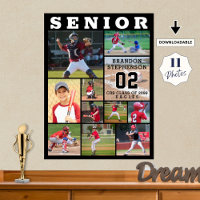 Sports Nuit Senior 11 Photo Collage Personnalisé