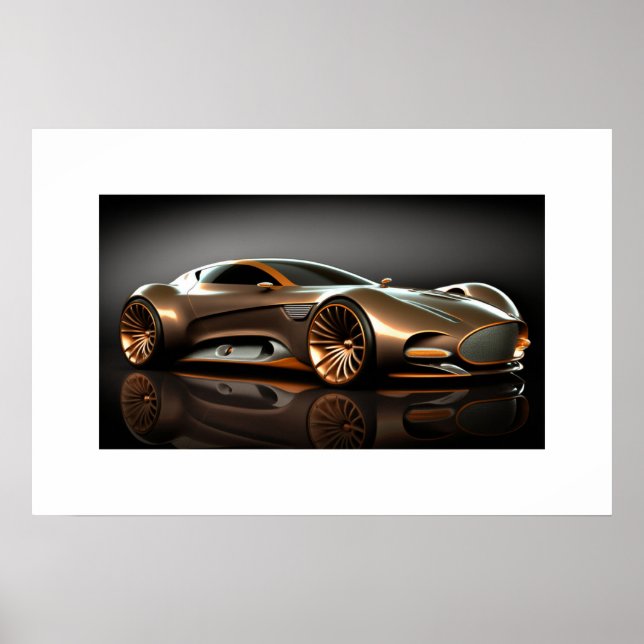 Poster-Sportwagen Poster (Vorne)