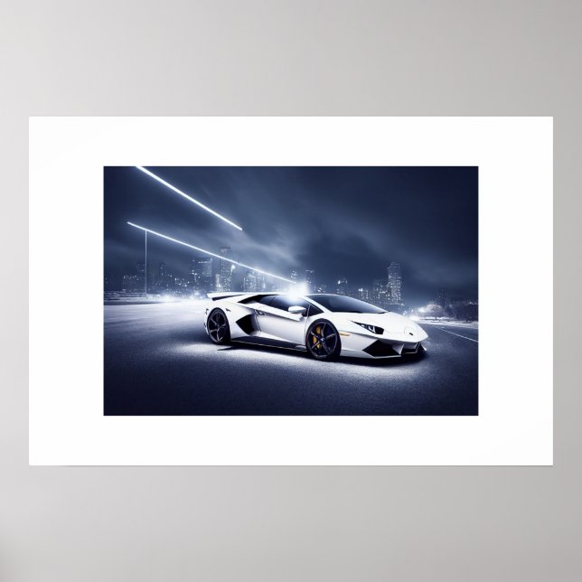 Poster-Sportwagen Poster (Vorne)
