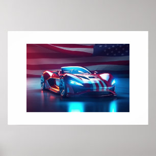 Poster-Sportwagen Poster