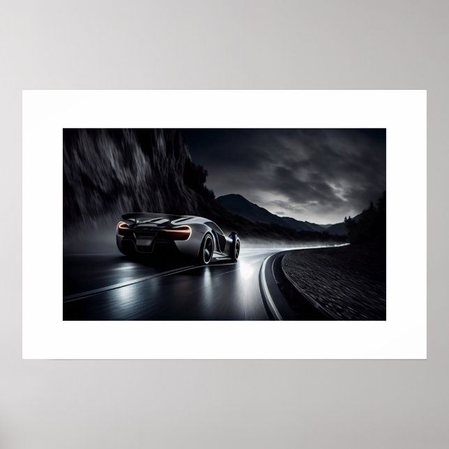 Poster-Sportwagen Poster (Vorne)