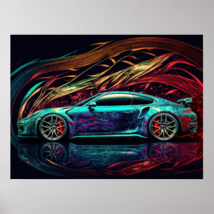 Poster-Sportwagen Poster