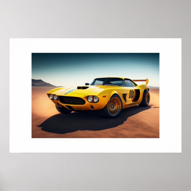 Poster-Sportwagen Poster (Vorne)