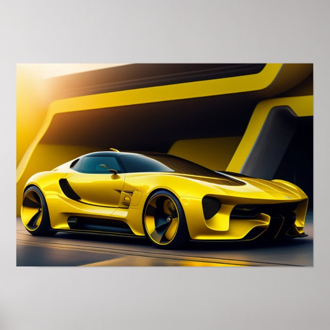 Poster-Sportwagen Poster (Vorne)