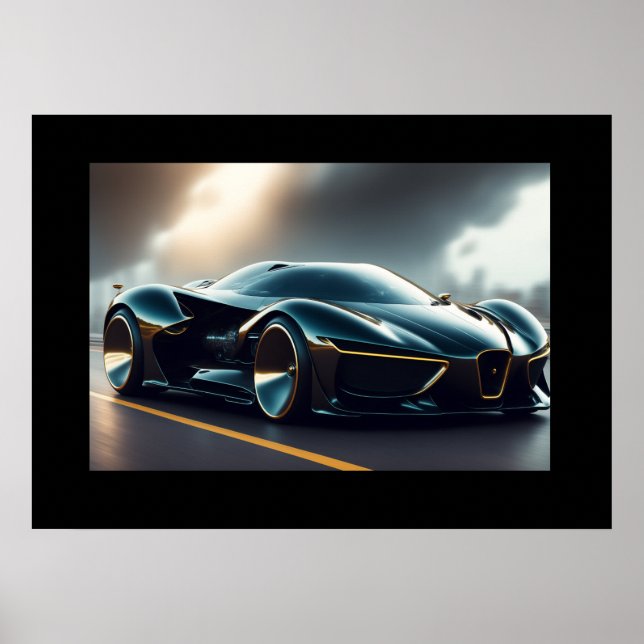 Poster-Sportwagen Poster (Vorne)
