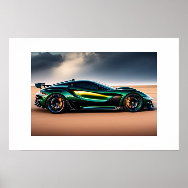 Poster-Sportwagen Poster (Vorne)