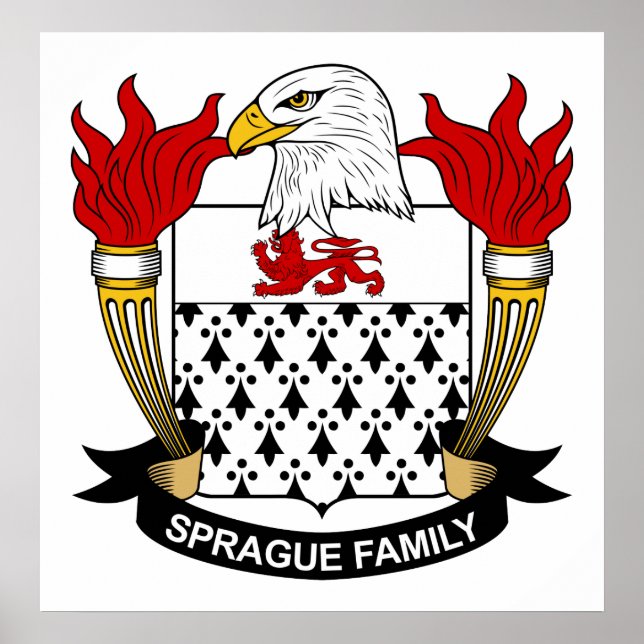 Poster Sprague Family Crest (Devant)