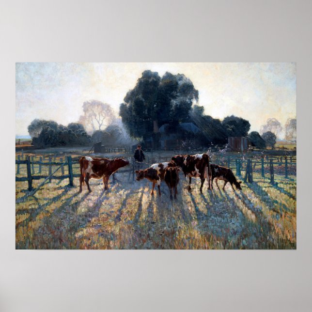 Poster Spring Frost Elioth Gruner 1919 Art australien (Devant)