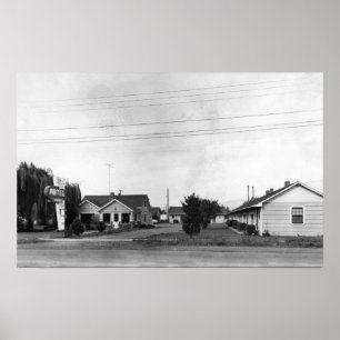 Poster Springfield, OU motel de Sutton sur la route de