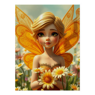 Poster Springs Fairy Art