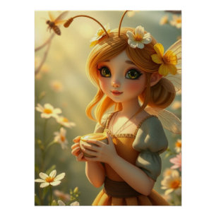Poster Springs Fairy Art