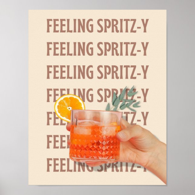 Poster Spritzy Bar Cart (Devant)