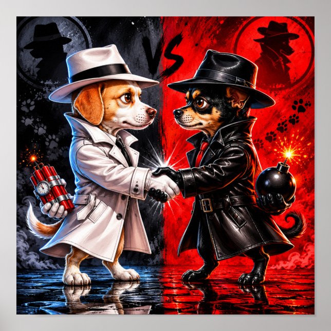 Poster "Spy vs. Spy" (Devant)