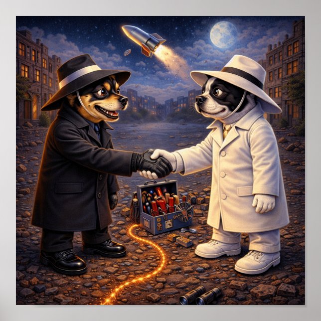 Poster "Spy vs. Spy" (2) (Devant)