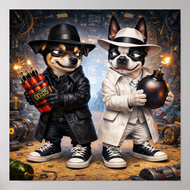 Poster "Spy vs. Spy" (3) (Devant)