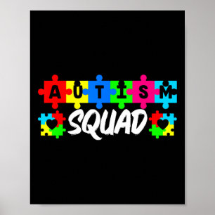 Poster Squad Autisme Soutien Inclusion Plaidoyer Sensibil