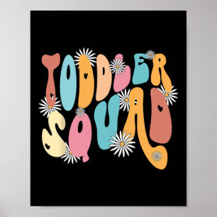 Poster Squad PrK Enseignant À La Maternelle Retourner À L