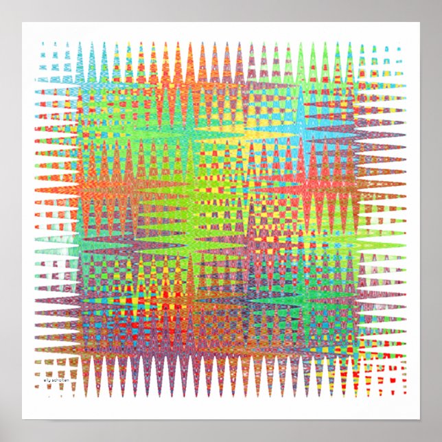 Poster square abstract (Vorne)