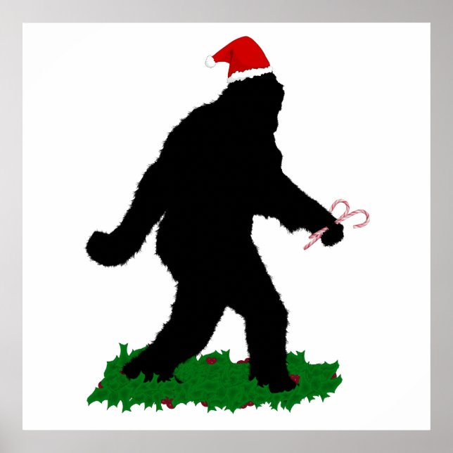 Poster Squatchine de Noël' (Devant)