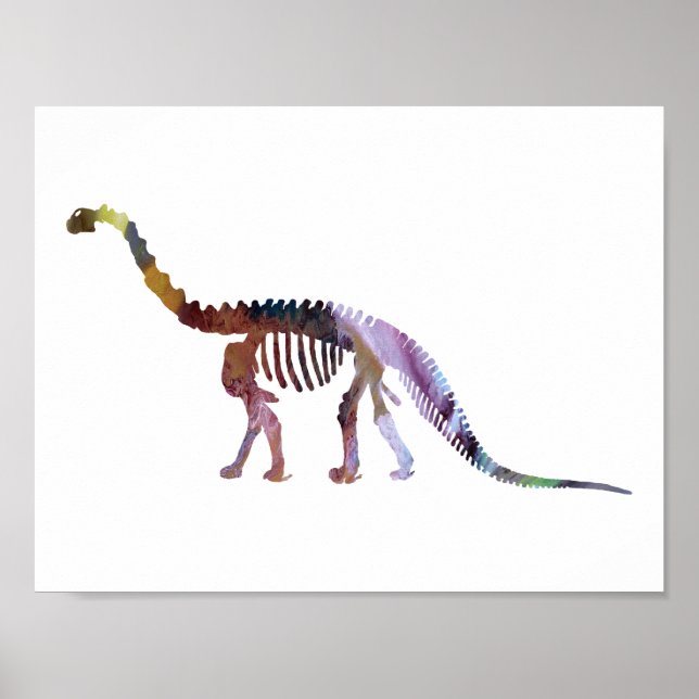 Poster squelette de camarasaurus (Devant)