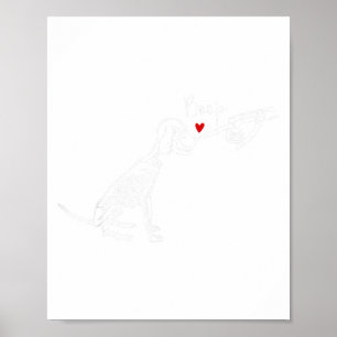 Poster Squelette de Chien Boop Chien Drôle Halloween Fill