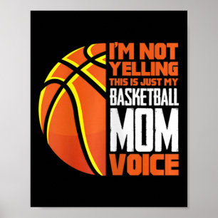 Poster Squelette de femme Maman je ne crie pas c'est Sque