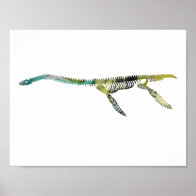 Poster squelette de plesiosaur (Devant)